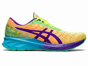 Asics DYNABLAST Hardloopschoenen Heren Oranje Paars Blauw | 534-UNWOJI