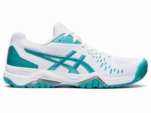 Asics GEL-CHALLENGER 12 Tennisschoenen Dames Wit Blauw | 837-ADWVKJ