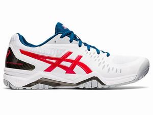 Asics GEL-CHALLENGER 12 Tennisschoenen Heren Wit Rood | 493-OAEKSP