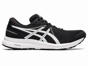 Asics GEL-CONTEND 7 (4E) Hardloopschoenen Heren Zwart Wit | 753-ECOHYQ