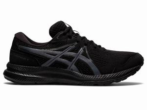 Asics GEL-CONTEND 7 (4E) Hardloopschoenen Heren Zwart Grijs | 827-IHFZTJ