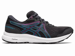 Asics GEL-CONTEND 7 Hardloopschoenen Dames Grijs Zwart | 164-PAISYW