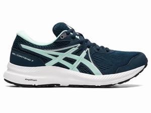 Asics GEL-CONTEND 7 Hardloopschoenen Dames Blauw | 367-GEQPJA