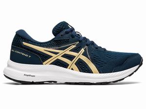 Asics GEL-CONTEND 7 Hardloopschoenen Dames Blauw | 703-MOQNZV