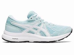 Asics GEL-CONTEND 7 Hardloopschoenen Dames Lichtturquoise Wit | 761-FPMSDY