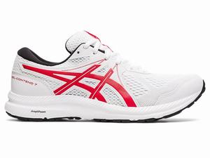 Asics GEL-CONTEND 7 Hardloopschoenen Heren Wit Rood | 175-WNJLXD