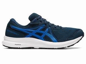 Asics GEL-CONTEND 7 Hardloopschoenen Heren Blauw | 579-HRJAWI