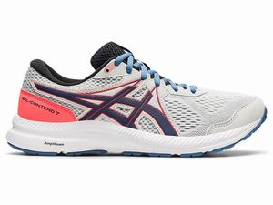 Asics GEL-CONTEND 7 Hardloopschoenen Heren Grijs Blauw | 830-YVAXMO