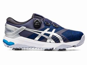 Asics GEL-COURSE DUO Boa Golfschoenen Heren Donkerblauw Zilver | 306-ZCMXQG