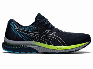 Asics GEL-CUMULUS 22 Hardloopschoenen Heren Zwart Blauw | 159-HEBKXZ