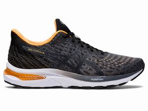 Asics GEL-CUMULUS 22 KNIT Hardloopschoenen Heren Zwart Grijs | 817-NDRZYX
