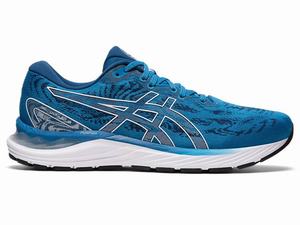 Asics GEL-CUMULUS 23 Hardloopschoenen Heren Wit Blauw | 705-ZUITEL
