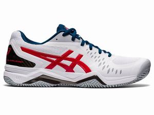 Asics GEL-Challenger 12 Clay Tennisschoenen Heren Wit Rood | 341-OTNMFP