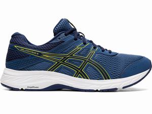 Asics GEL-Contend 6 (4E) Hardloopschoenen Heren Donkergrijs Geel | 260-VAZQTX