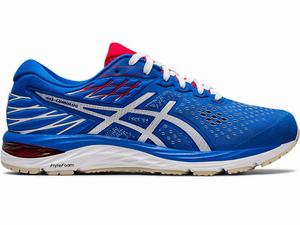 Asics GEL-Cumulus 21 Retro Tokyo Hardloopschoenen Heren Wit Blauw | 579-ZEDXYL