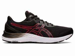 Asics GEL-EXCITE 8 (4E) Hardloopschoenen Heren Zwart Rood | 147-TLGUYC
