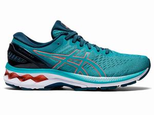 Asics GEL-KAYANO 27 Hardloopschoenen Dames Blauw Oranje Rood | 692-ZGYHDF