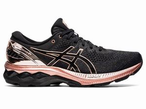 Asics GEL-KAYANO 27 Hardloopschoenen Dames Zwart Roze Goud | 784-DISBLW