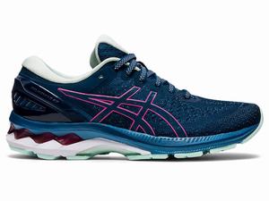 Asics GEL-KAYANO 27 Hardloopschoenen Dames Blauw Roze | 851-JBSCZE