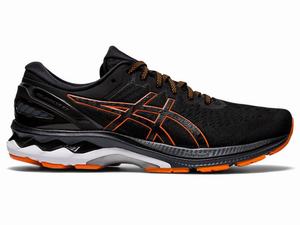 Asics GEL-KAYANO 27 Hardloopschoenen Heren Zwart Oranje | 078-JDFYTN