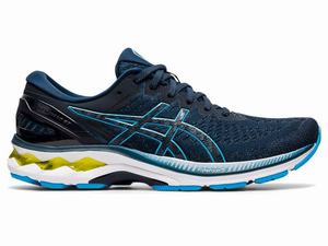 Asics GEL-KAYANO 27 Hardloopschoenen Heren Blauw Groen | 627-KPDZIR