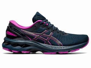 Asics GEL-KAYANO 27 LITE-SHOW Hardloopschoenen Dames Blauw | 086-TYQPMF