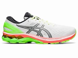 Asics GEL-KAYANO 27 LITE-SHOW Hardloopschoenen Heren Wit Zilver | 201-FQXUIB