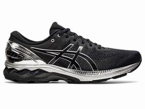 Asics GEL-KAYANO 27 PLATINUM Hardloopschoenen Heren Zwart Zilver | 253-CWPAFX