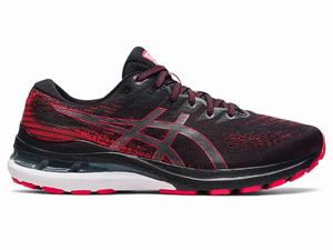 Asics GEL-KAYANO 28 (2E) Hardloopschoenen Heren Zwart Rood | 261-BMOHJL