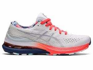 Asics GEL-KAYANO 28 Hardloopschoenen Dames Wit Blauw | 712-PWSUIT