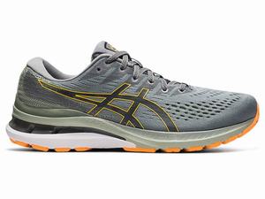 Asics GEL-KAYANO 28 Hardloopschoenen Heren Grijs Oranje | 760-DESCUI
