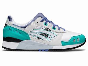 Asics GEL-LYTE III Sneakers Heren Wit Blauw | 215-AQUWLS