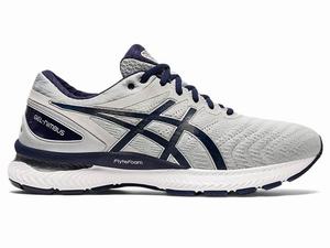 Asics GEL-NIMBUS 22 Hardloopschoenen Heren Grijs Donkerblauw | 036-YXHSLM
