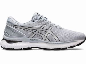 Asics GEL-NIMBUS 22 Hardloopschoenen Heren Wit Zilver | 197-GSWIQZ