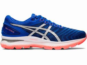 Asics GEL-NIMBUS 22 Hardloopschoenen Heren Blauw Zilver | 461-NEQAZG