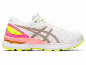 Asics GEL-NIMBUS 22 LITE-SHOW Hardloopschoenen Dames Wit Oranje Koraal | 645-PZAFYK