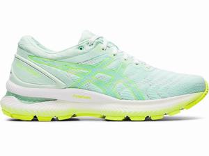 Asics GEL-NIMBUS 22 MODERN TOKYO Hardloopschoenen Dames Mintgroen Geel | 983-KLUBXR
