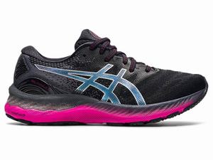 Asics GEL-NIMBUS 23 Hardloopschoenen Dames Zwart Zilver | 124-DAXNOK