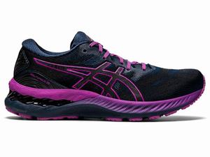Asics GEL-NIMBUS 23 LITE-SHOW Hardloopschoenen Dames Blauw | 862-RDOUBI