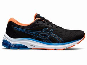 Asics GEL-PULSE 12 Hardloopschoenen Heren Zwart Blauw | 406-DZILOT