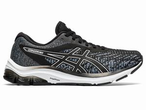 Asics GEL-PULSE 12 Knit Hardloopschoenen Heren Zwart Wit | 652-FJARSB