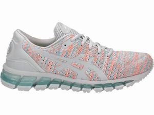 Asics GEL-Quantum 360 Knit Sneakers Dames Oranje Grijs Blauw | 197-ELCDVA