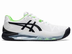 Asics GEL-RESOLUTION 8 (2E) Tennisschoenen Heren Wit Groen | 072-CZIWPE