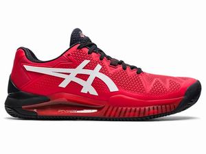 Asics GEL-RESOLUTION 8 CLAY Tennisschoenen Heren Rood Wit | 423-YWNFGL
