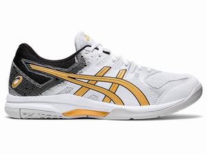 Asics GEL-ROCKET 9 Volleybalschoenen Heren Wit Goud | 718-STKWQX