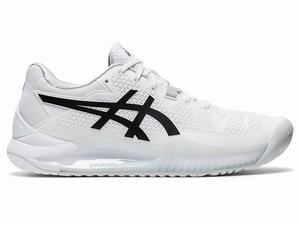 Asics GEL-Resolution 8 Tennisschoenen Dames Zwart Wit | 658-RFEXKG