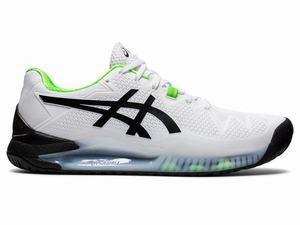 Asics GEL-Resolution 8 Tennisschoenen Heren Wit Groen | 394-EIABKT