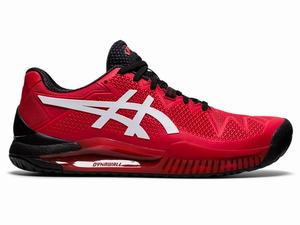 Asics GEL-Resolution 8 Tennisschoenen Heren Rood Wit | 789-WEVRUI