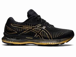 Asics GEL-SAIUN Hardloopschoenen Heren Zwart Goud Grijs | 024-YHSRTQ