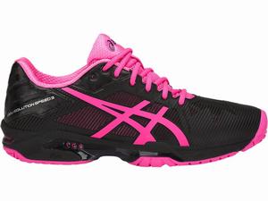 Asics GEL-Solution Speed 3 Tennisschoenen Dames Zwart Roze Zilver | 912-VGNTPK